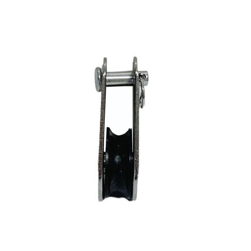 4 Pc Marine Stainless Steel 1/4" Removable Pin Pulley Block Nylon Sheave