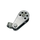 Marine Stainless Steel 1/4" Pulley Block Removable Pin & Toggle Nylon Sheave