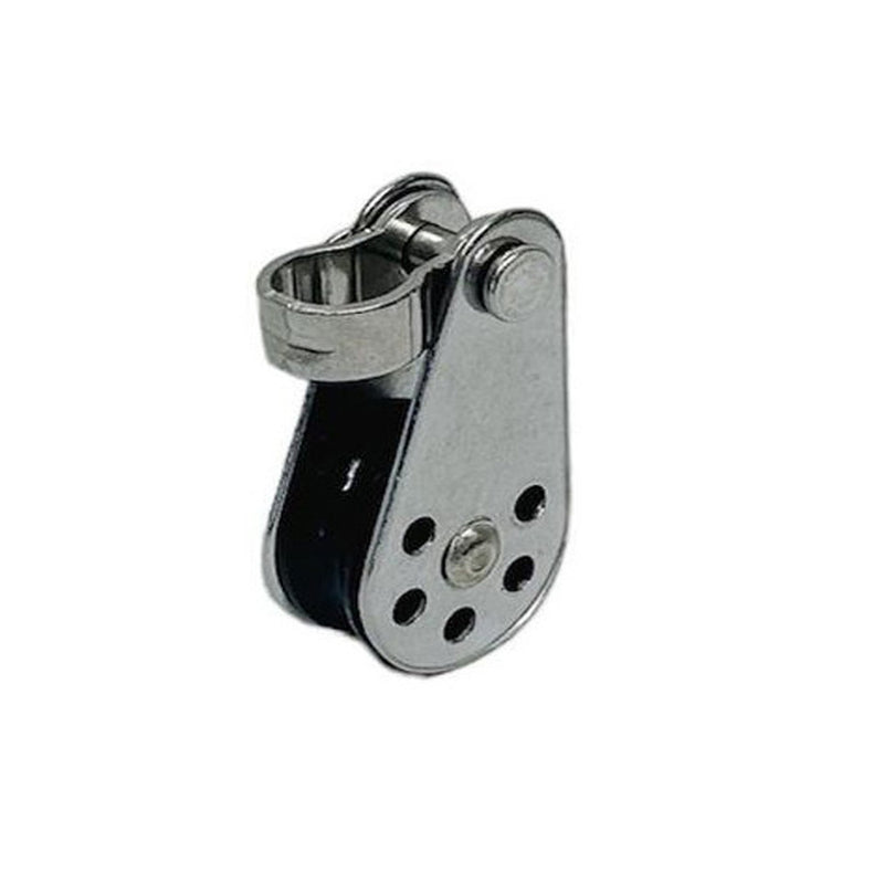 Marine Stainless Steel 1/4" Pulley Block Removable Pin & Toggle Nylon Sheave