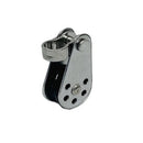 4Pc Marine Stainless Steel 1/4" Pulley Block Removable Pin & Toggle Nylon Sheave