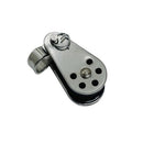 4Pc Marine Stainless Steel 1/4" Pulley Block Removable Pin & Toggle Nylon Sheave