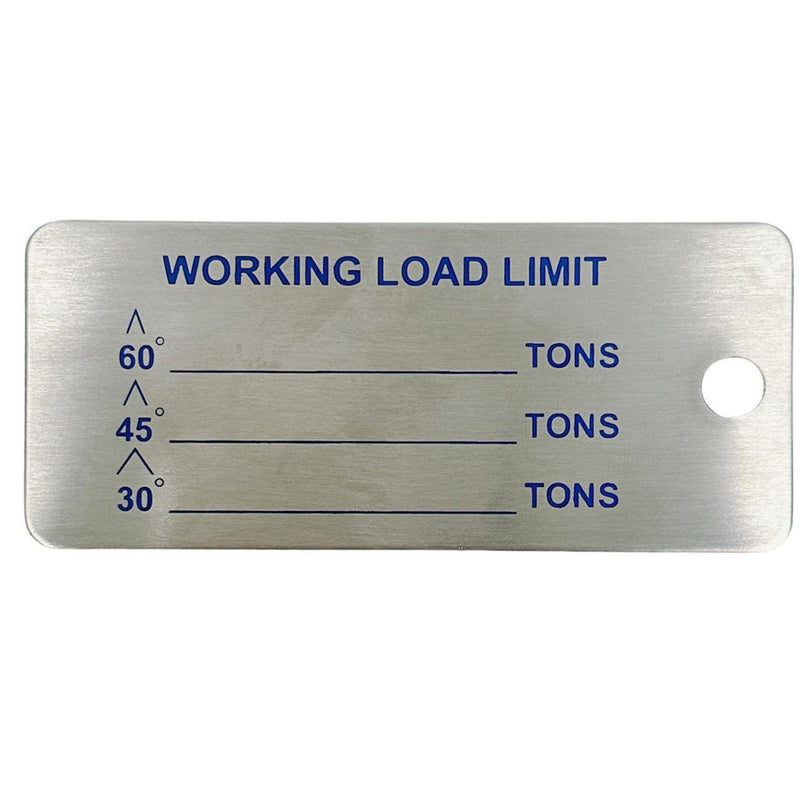 Point Load Tag Marine Stainless Steel 3-1/2
