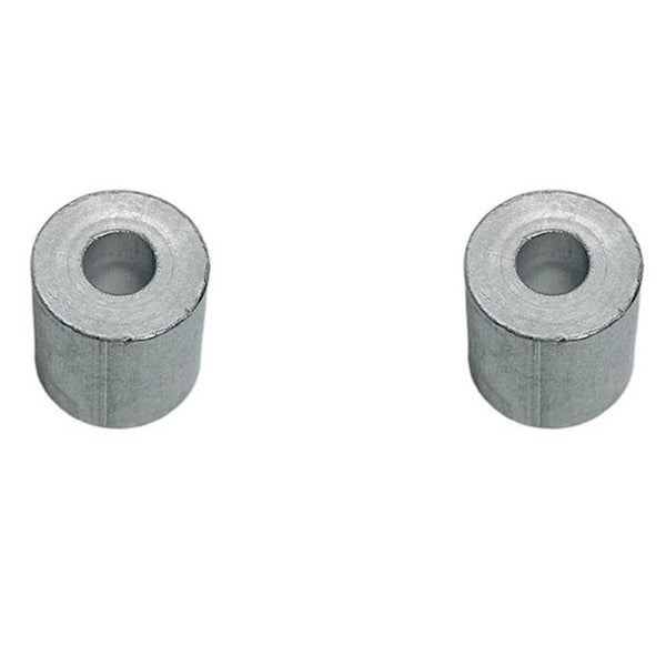 2 Pc 1/8" Aluminum Stop Button Aluminum Swage Stop Sleeve Button Rigging