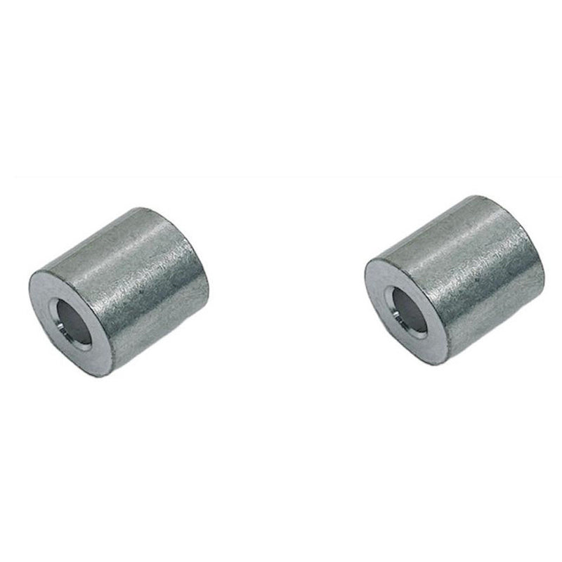 2 Pc 1/8" Aluminum Stop Button Aluminum Swage Stop Sleeve Button Rigging