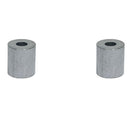 2 Pc 1/4" Aluminum Stop Button Aluminum Swage Stop Sleeve Button Rigging