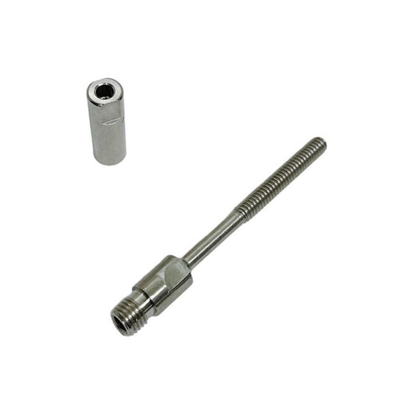 4 Pc Marine Stainless Steel Swageless Short Stud 1/4" Thread For 1/8" Cable Wire