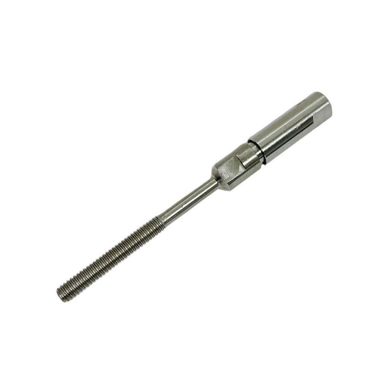 Marine Stainless Steel 316 Swageless Short Stud 1/4" Thread For 3/16" Cable Wire