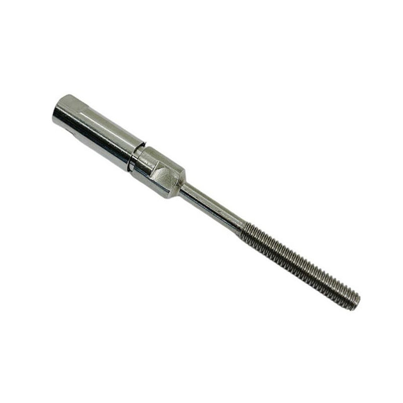 Marine Stainless Steel 316 Swageless Short Stud 1/4" Thread For 3/16" Cable Wire
