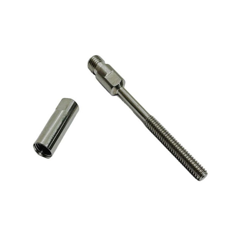 Marine Stainless Steel 316 Swageless Short Stud 1/4" Thread For 3/16" Cable Wire