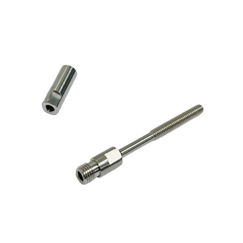 Marine Stainless Steel 316 Swageless Short Stud 1/4" Thread For 3/16" Cable Wire