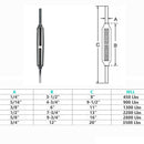 Marine Boat Stainless Steel T316 Stub End Turnbuckle