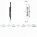 Marine Boat Stainless Steel T316 Stub End Turnbuckle