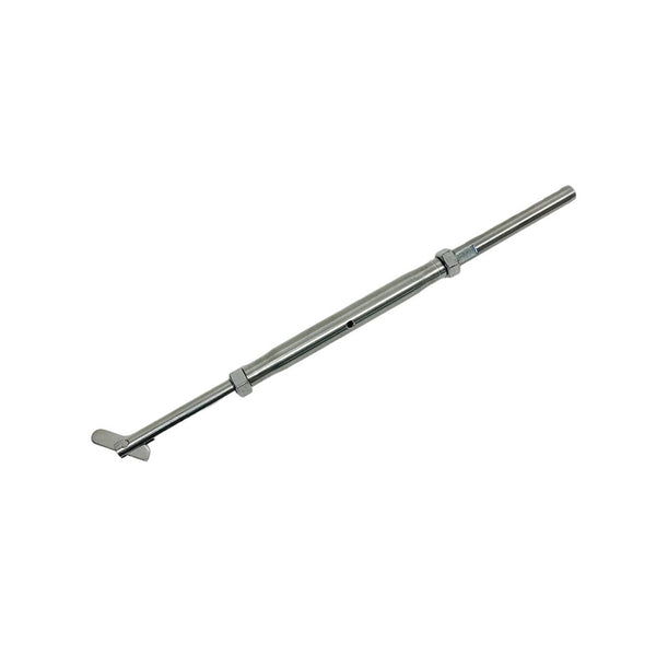 Stainless Steel 1/4" Threaded Drop Pin & Hand Swage Stud Turnbuckle 1/8" Cable