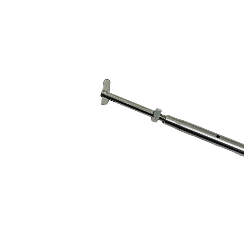 Stainless Steel 1/4" Threaded Drop Pin & Hand Swage Stud Turnbuckle For Cable