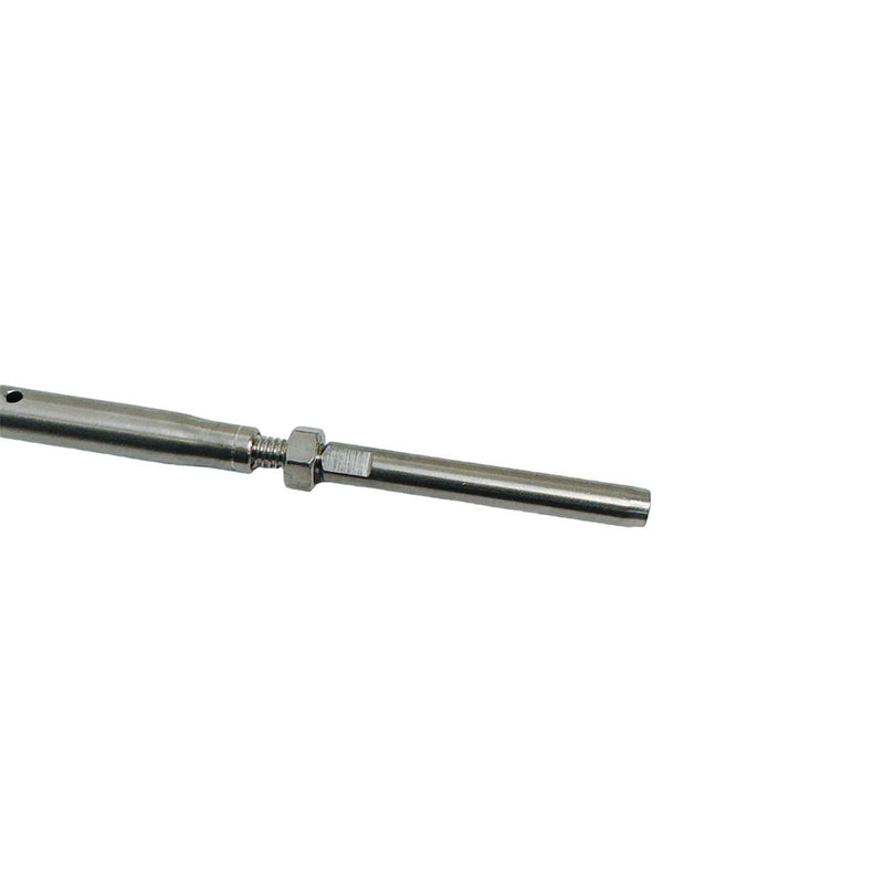 Stainless Steel 1/4" Threaded Drop Pin & Hand Swage Stud Turnbuckle For Cable