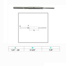 4 Pc Marine Stainless Steel 1/4" Threaded Lag & Swage Stud Turnbuckle 1/8" Cable