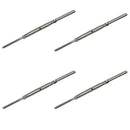 4Pc Marine Stainless Steel 5/16" Threaded Lag & Swage Stud Turnbuckle 1/4" Cable
