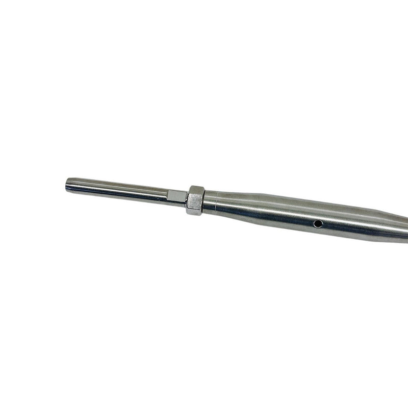 Stainless Steel 5/8" Thread Swage Stud & Stud Pipe Turnbuckle 3/8" Cable