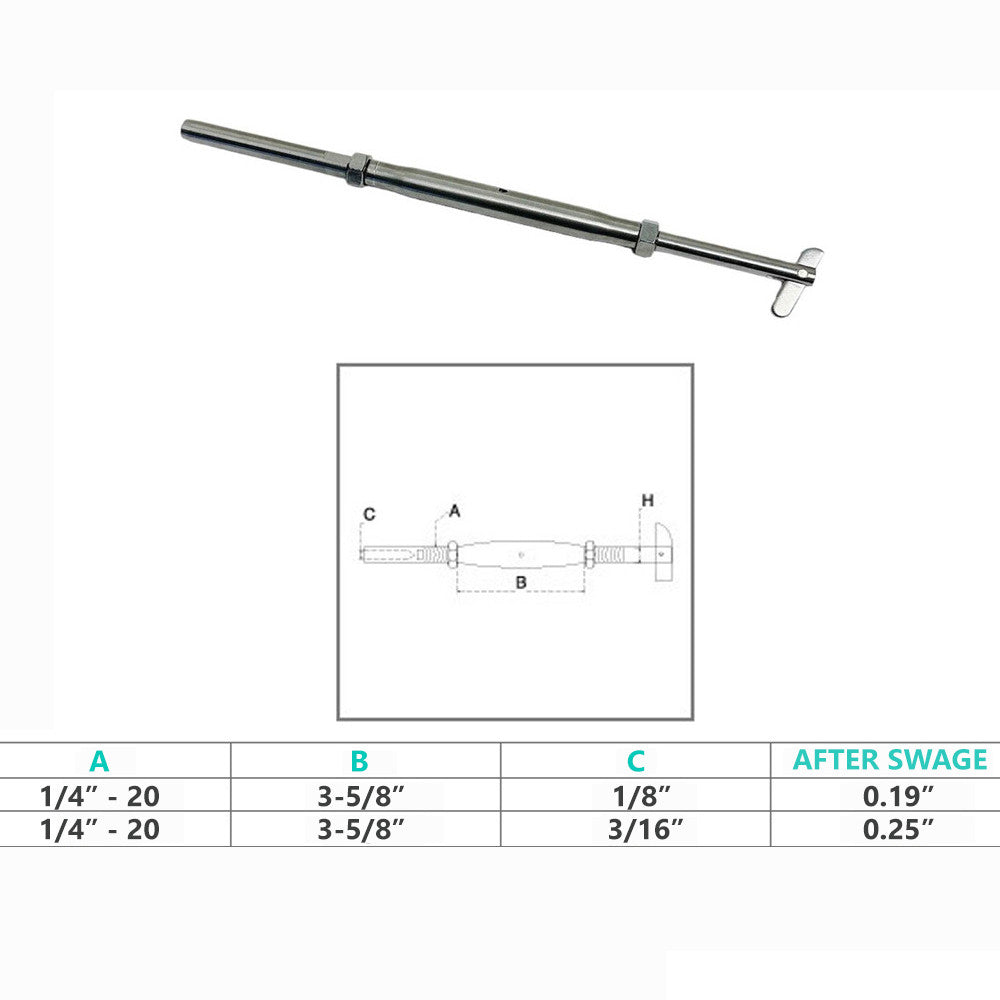 Stainless Steel 1/4