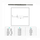 Marine Stainless Steel T316 Threaded Lag & Swage Stud Turnbuckle Cable