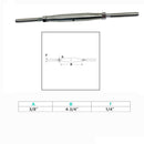 Marine Stainless Steel Thread Swage Stud & Stud Pipe Turnbuckle For Cable Wire