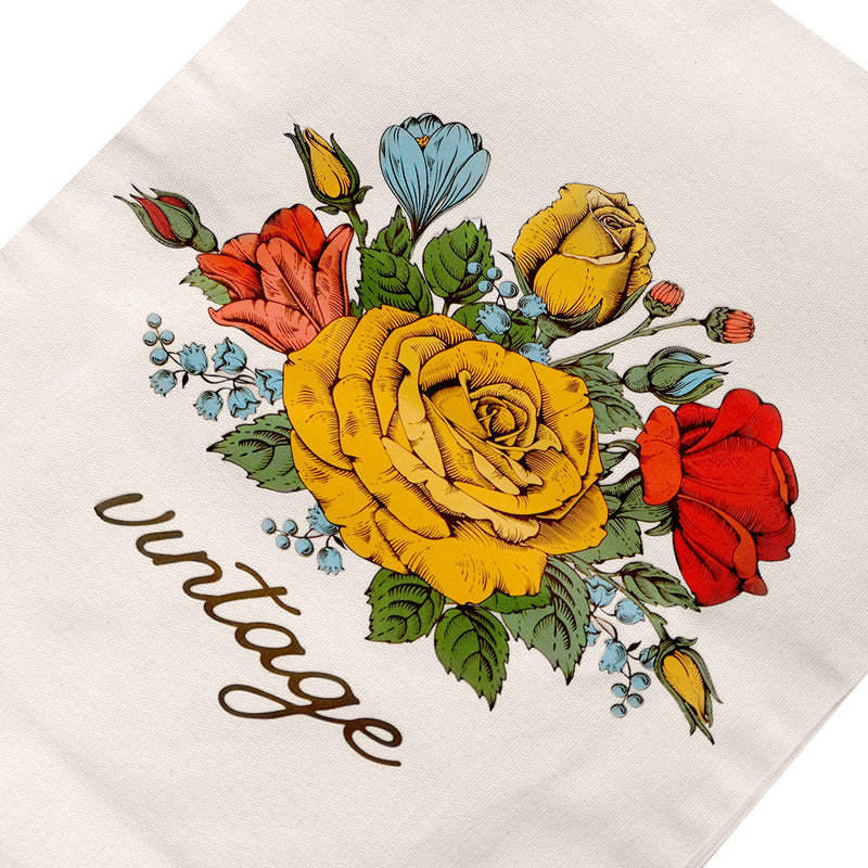 Set of 9 Eco-Friendly Reusable Grocery Bags, Cotton Canvas Tote Shopping Bag