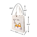 Set of 9 Eco-Friendly Reusable Grocery Bags, Cotton Canvas Tote Shopping Bag