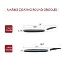 Heavy Gauge Aluminum Non-Stick Crepe Pan Round Griddle Flat Skillet