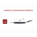 Heavy Gauge Aluminum Non-Stick Crepe Pan Round Griddle Flat Skillet