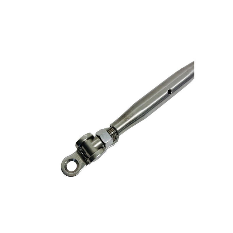 4Pc Marine Stainless Steel 5/16" Deck Toggle & Swage Stud Turnbuckle 3/16" Cable