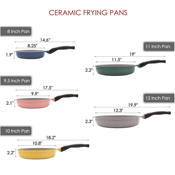 Ceramic Frying Pan Nonstick Ceramic Interior Exterior Cooking Pan, Made In Korea