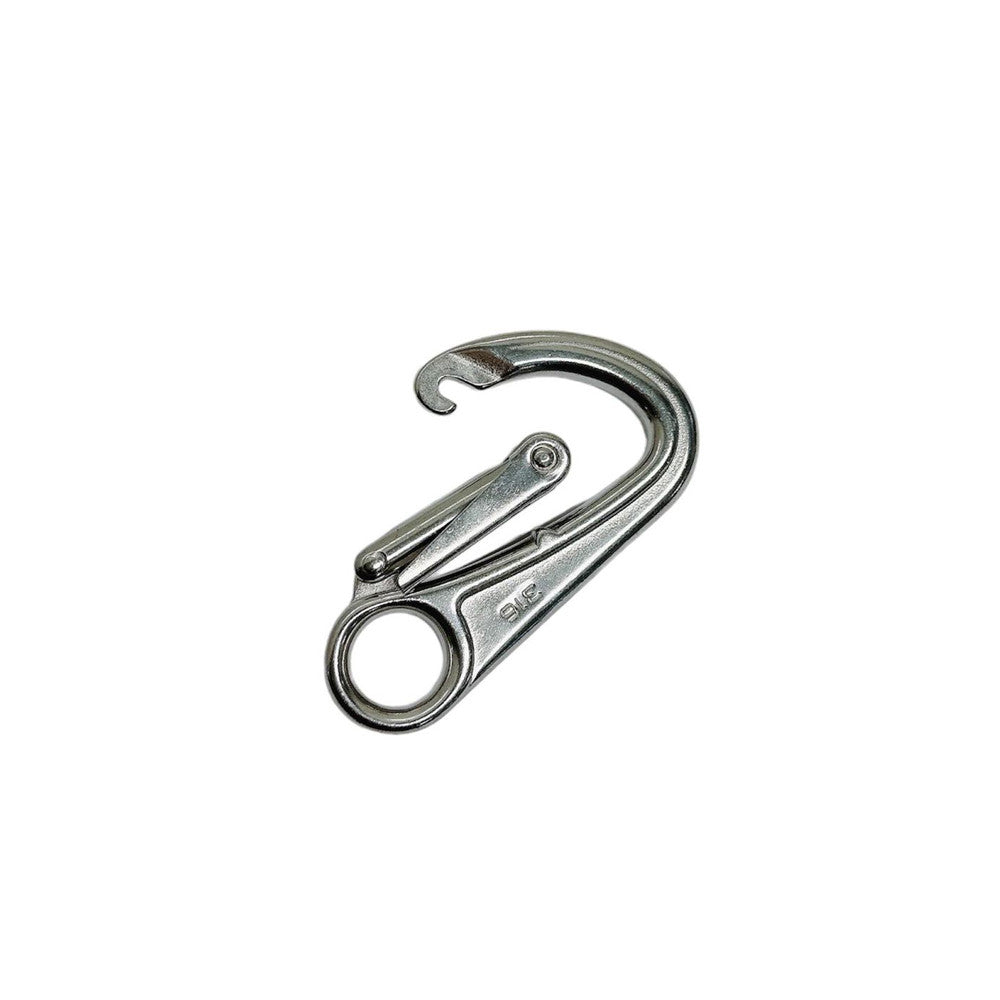 Marine Boat Stainless Steel T316 Double Lock Safety Hook WLL 850 Lbs Sailing