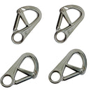 4 Pc Marine Boat Stainless Steel Double Lock Safety Hook WLL 850 Lbs Sailing