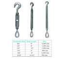 Hook Eye Galvanized Turnbuckle Pulley Drop Forged Turnbuckle HOOK EYE