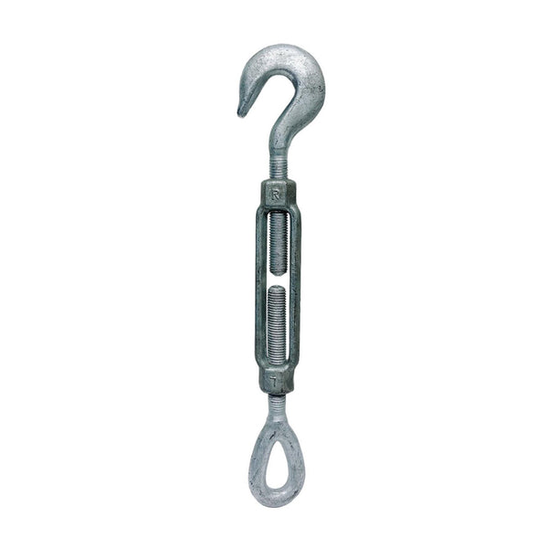 3/4" x 6" Hook Eye Galvanized Turnbuckle Pulley Drop Forged 3,000 Lbs WLL