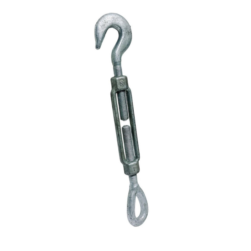 3/4" x 6" Hook Eye Galvanized Turnbuckle Pulley Drop Forged 3,000 Lbs WLL