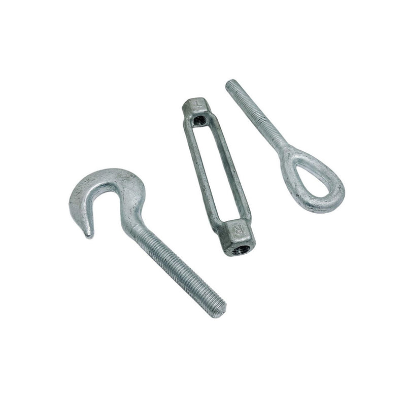 3/4" x 6" Hook Eye Galvanized Turnbuckle Pulley Drop Forged 3,000 Lbs WLL