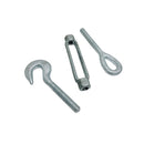 4 Pc 3/4" x 6" Hook Eye Galvanized Turnbuckle Pulley Drop Forged 3,000 Lbs WLL