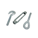 4 Pc 3/4" x 6" Hook Eye Galvanized Turnbuckle Pulley Drop Forged 3,000 Lbs WLL