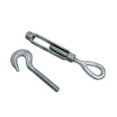 4 Pc 3/4" x 6" Hook Eye Galvanized Turnbuckle Pulley Drop Forged 3,000 Lbs WLL
