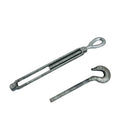 4 Pc 1/2" x 9" Hook Eye Galvanized Turnbuckle Drop Forged 1500Lb WLL Hook Eye