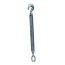 1/2" x 12" Hook Eye Galvanized Turnbuckle Drop Forged 1500 Lb WLL Hook Eye