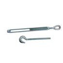 4 Pc 1/2" x 12" Hook Eye Galvanized Turnbuckle Drop Forged 1500 Lb WLL Hook Eye