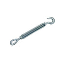 1/4" x 4" Hook Eye Galvanized Turnbuckle Drop Forged 400 Lb WLL Hook Eye Pulley
