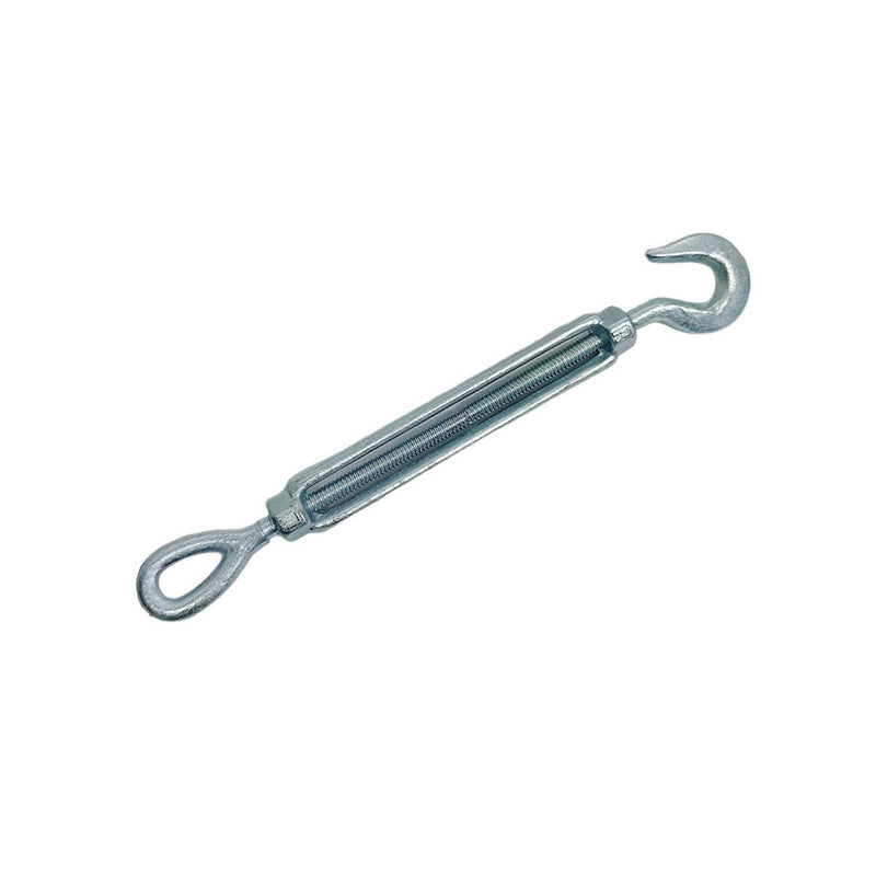 1/4" x 4" Hook Eye Galvanized Turnbuckle Drop Forged 400 Lb WLL Hook Eye Pulley