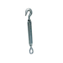 1/4" x 4" Hook Eye Galvanized Turnbuckle Drop Forged 400 Lb WLL Hook Eye Pulley
