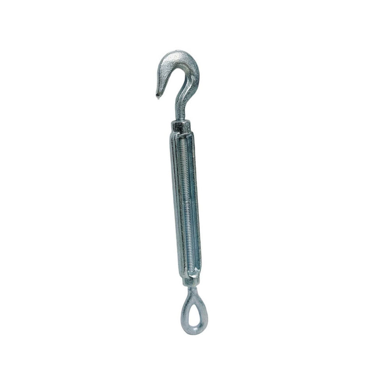 1/4" x 4" Hook Eye Galvanized Turnbuckle Drop Forged 400 Lb WLL Hook Eye Pulley