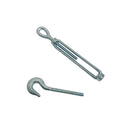 1/4" x 4" Hook Eye Galvanized Turnbuckle Drop Forged 400 Lb WLL Hook Eye Pulley