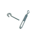 1/4" x 4" Hook Eye Galvanized Turnbuckle Drop Forged 400 Lb WLL Hook Eye Pulley