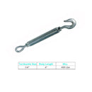 4 Pc 1/4" x 4" Hook Eye Galvanized Turnbuckle Drop Forged 400 Lb WLL Hook Eye